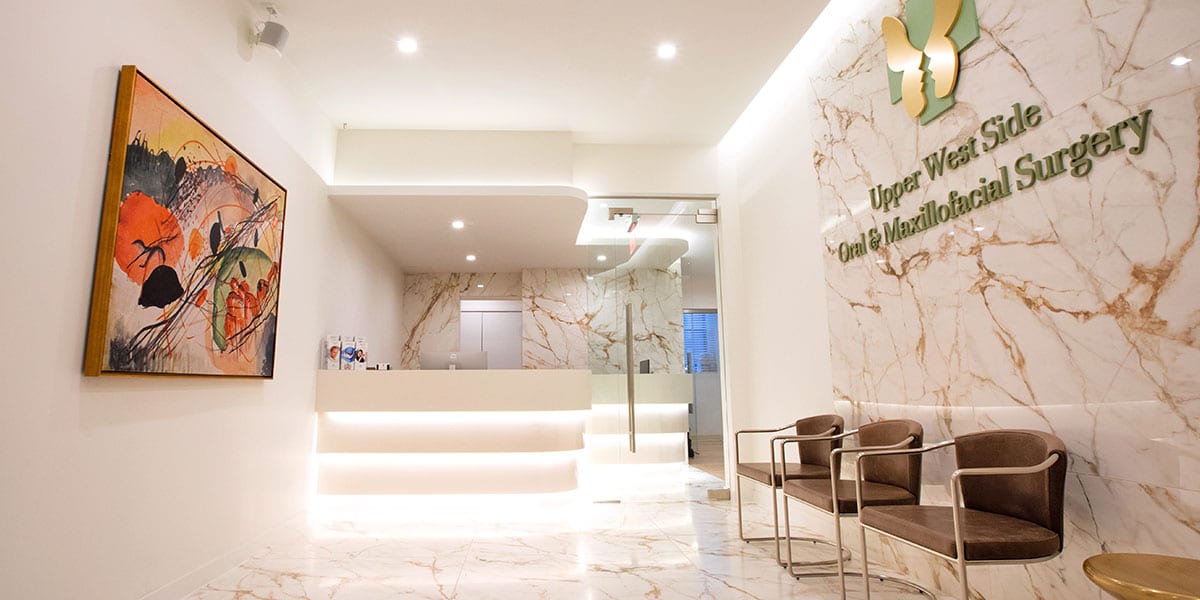 reception area of Upper West Side Oral & Maxillofacial Surgery