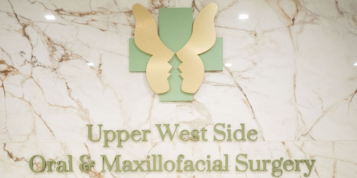 Sign on Wall for Upper West Side Oral & Maxillofacial Surgery